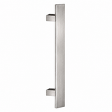 Maniglione per Porta Modello Rettangolare Zancato In Acciaio Inox Brackle