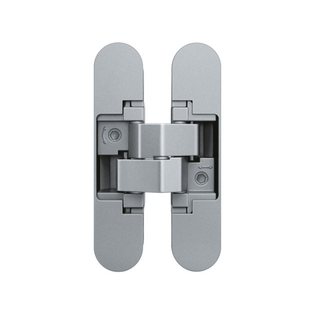 CERNIERA AN 170 3D PORTATA 60 KG CROMO SATINATO