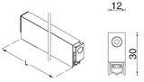 D13534 GUARNIZIONE SOTTOPORTA L= 959 12X30