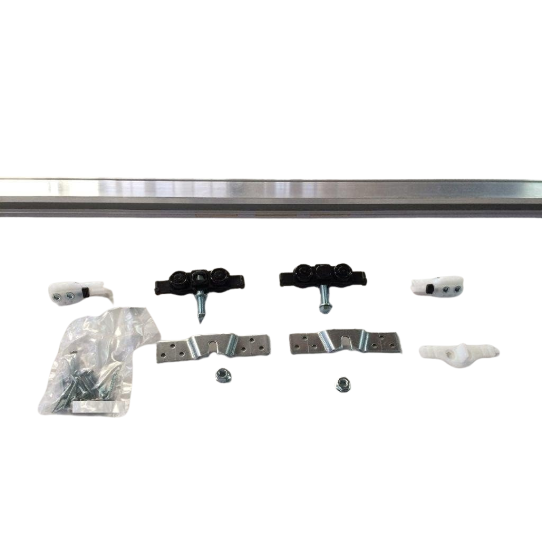 Kit per porta scorrevole portata fino a 80 KG completo di Binario