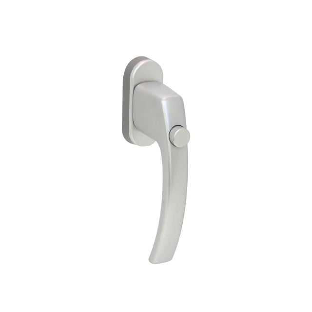 Maniglia martellina Brackle 1005 con pulsante per finestra, finitura cromo satinato