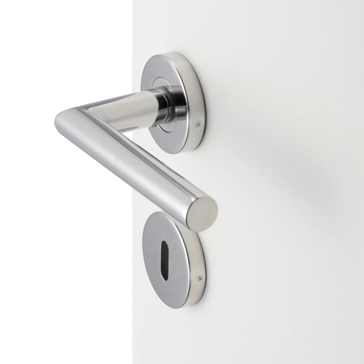 Brackle maniglia per porta merope, finitura cromo satinato, immagine 3