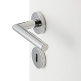 Brackle maniglia per porta merope, finitura cromo satinato, immagine 3