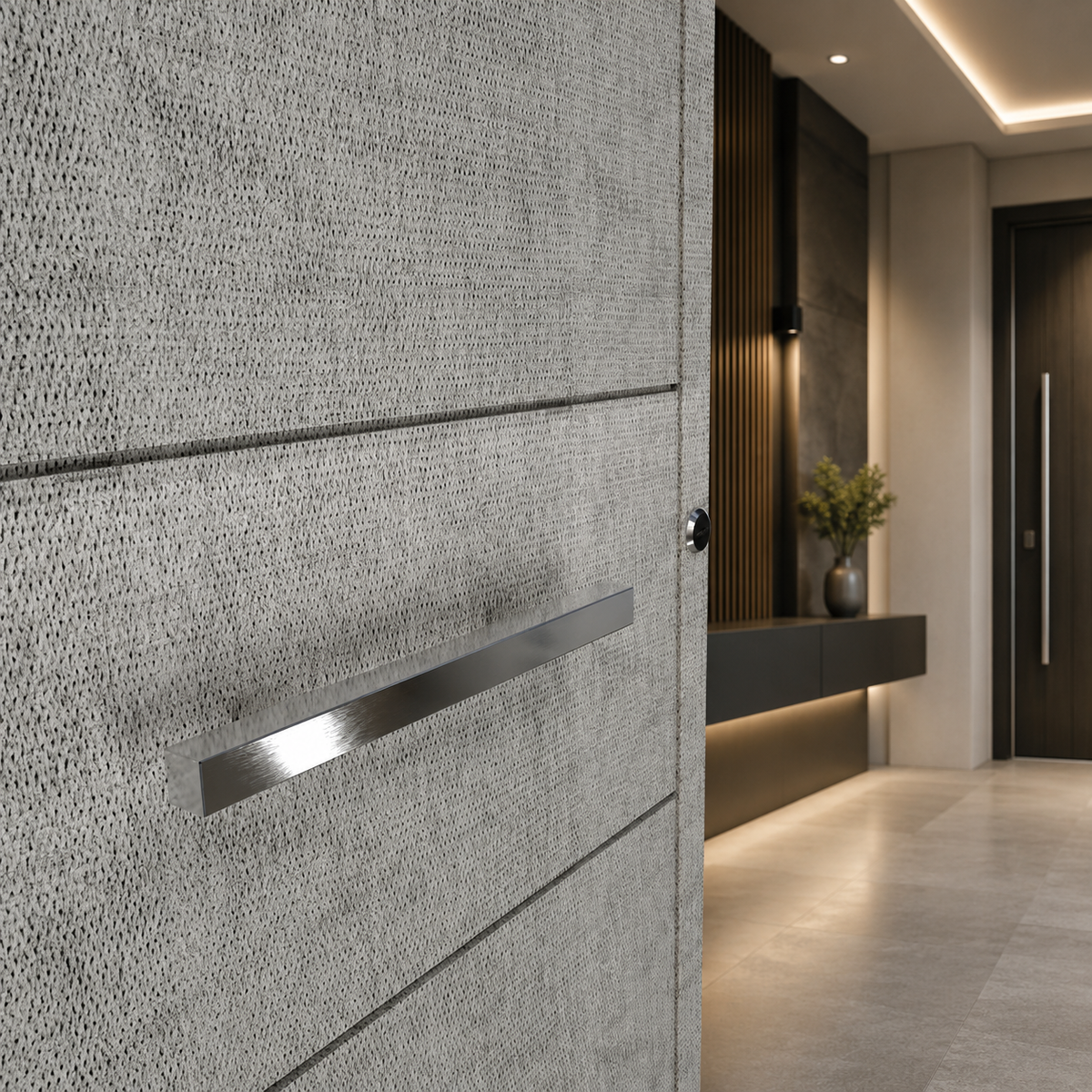 Maniglione quadrato dritto Brackle in acciaio inox per porta - vista aggiuntiva 3