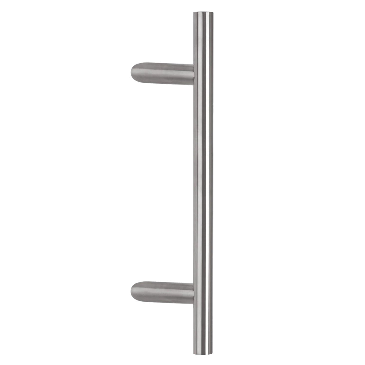 Maniglione tubolare zancato Brackle in acciaio inox per porta