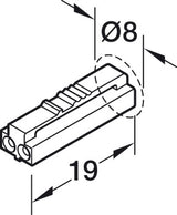 Cavo prolunga.Hafele Loox5 monocromatico. 24 V.