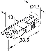 Connettore a clip, per Häfele Loox5 strip LED 8 mm a 2 poli (monocromatico o tecnica a 2 fili multi-white)