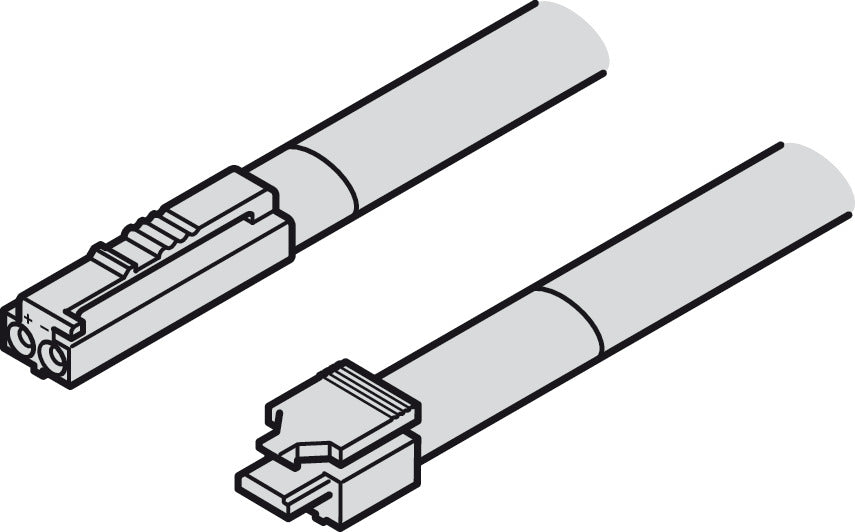 Cavo, per Häfele Loox5 24 V modulare con connettore a clip a 2 poli (monocromatico o tecnica a 2 fili multi-white)