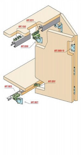 Sistema pieghevole per ante armadio Serie 200 Sisco Sistem Sisco Sistem