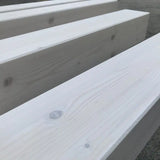 Legni trattati con impregnante all'acqua Sayerlack Hydroplus AM0541/13 bianco, superficie chiara e uniforme