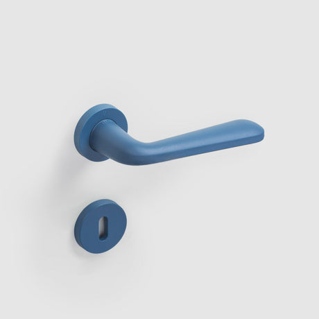 Maniglia Verum Snapp per porta interna, finitura Blu