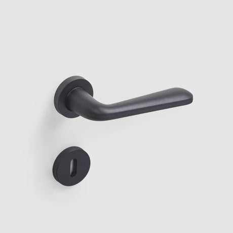 Maniglia Verum Snapp per porta interna, finitura Nero